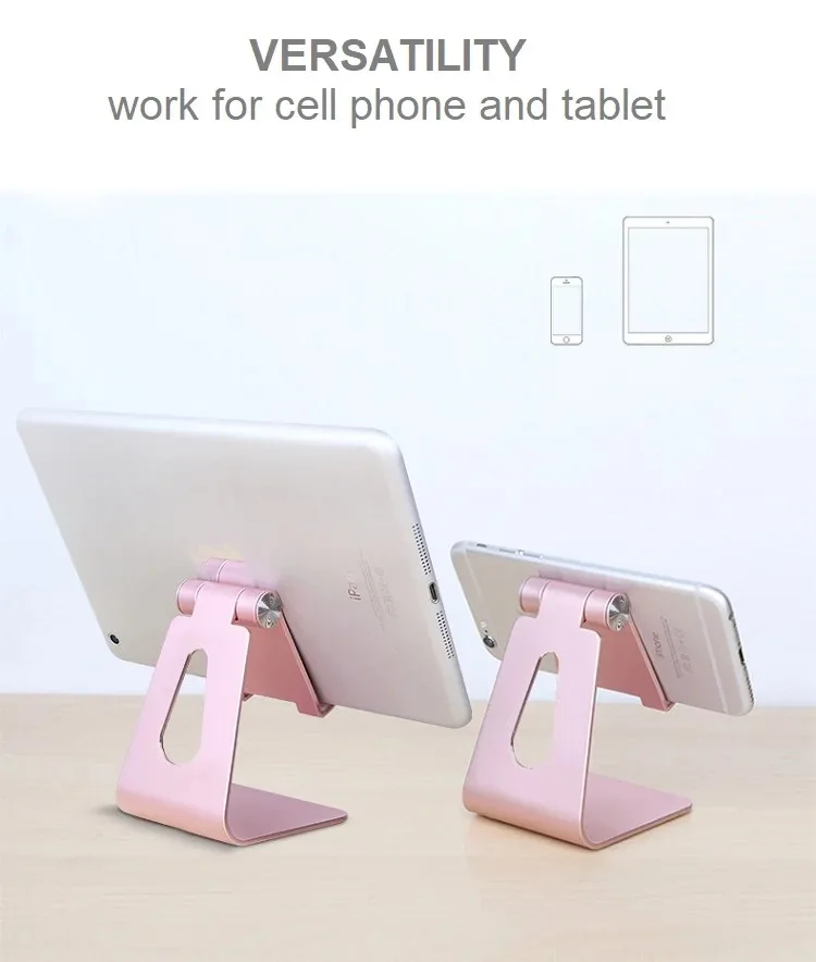 Z4 H4 Adjustable Aluminum Desktop Cellphone lazy bracket for phone Tablet/Desktop pad Tablet PC holder for phone tablet