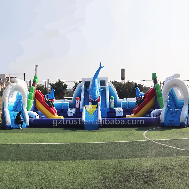 New arrival inflatable water park swimming pool large water slide
