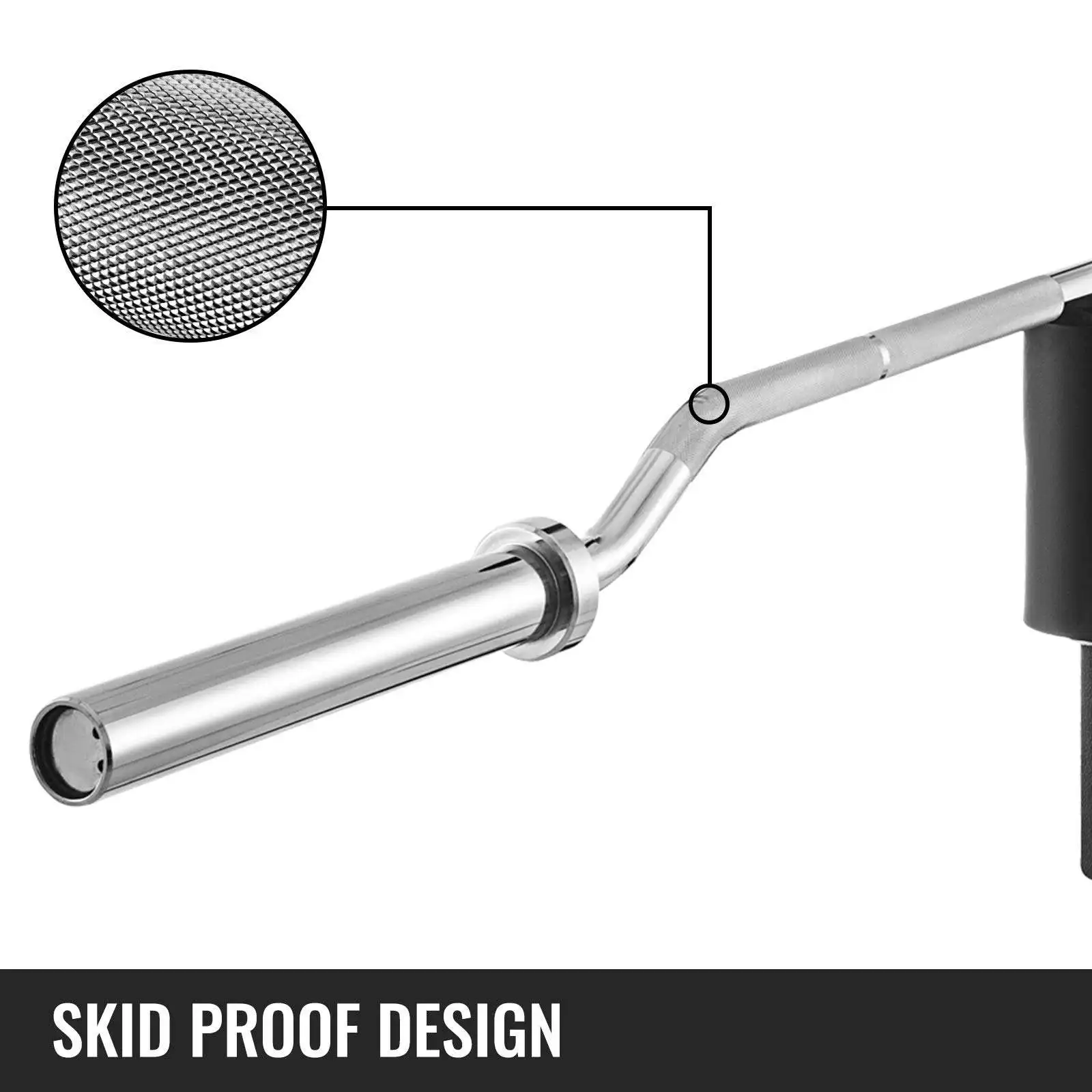 Factory Direct Price Gym Power Weightlifting 700lb Capacity 7 Ft Safety Squat Bar