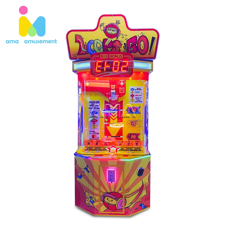 AMA Factory Price Coin Operated Big Bouns Coin Game Lottery Machine For Sale