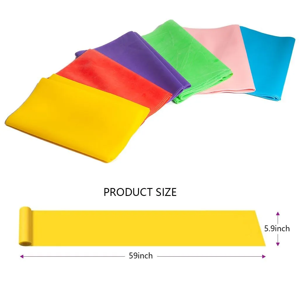 High Strength Customized Flat Resistance Bands Elastic Yoga Band Latex Resistance Theraband Roll