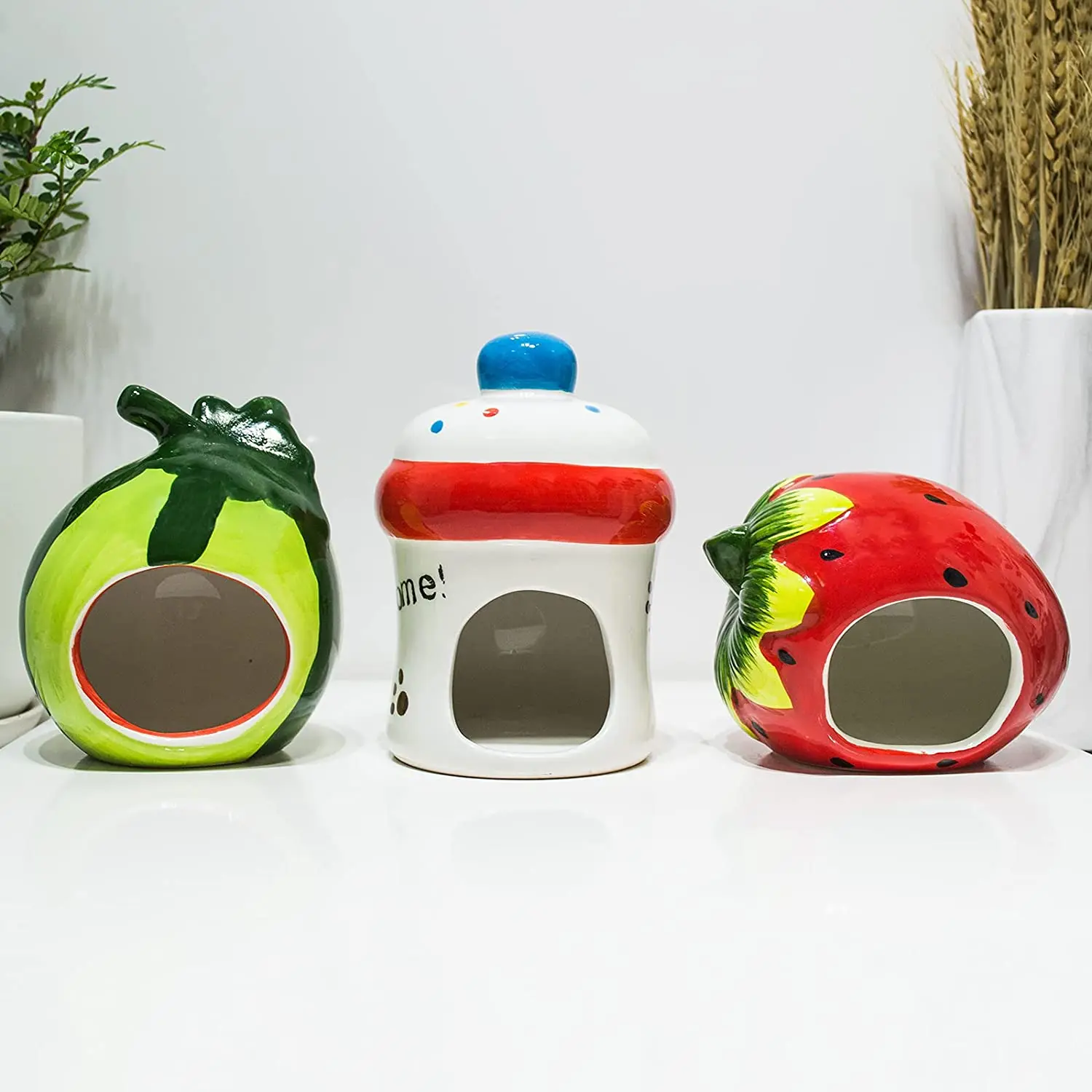 hamster ceramic nest golden silk bear cooling nest heat dissipation cool house hamster supplies hiding nest