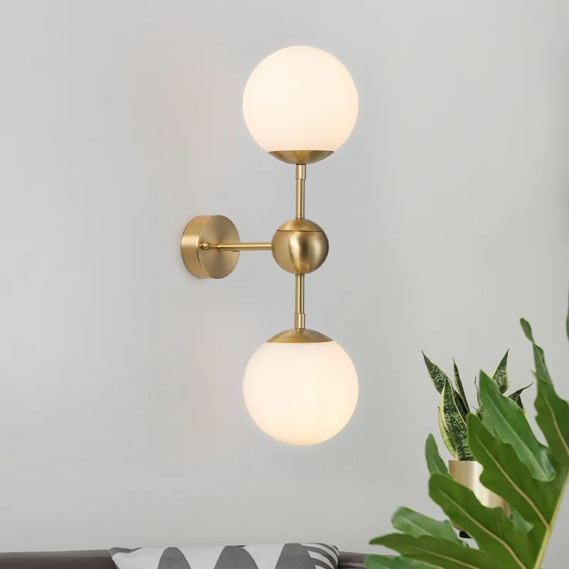 Wall Lamps Creative Bedside Decoration Interior Indoor Iron Luxury Design Ball Minimalist Line Nordic Led Modern Wall Lamps