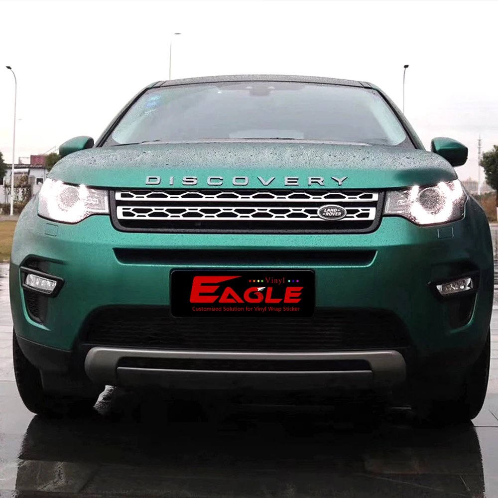 Car Best Price Quality Calendared 4.98 x 59ft Matte Satin Metallic Metal Emerald Green Colors Wrap Vinyl Foil