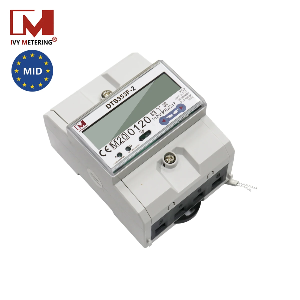 Система солнечной энергии трехфазный электронный измеритель Modbus с двунаправленным