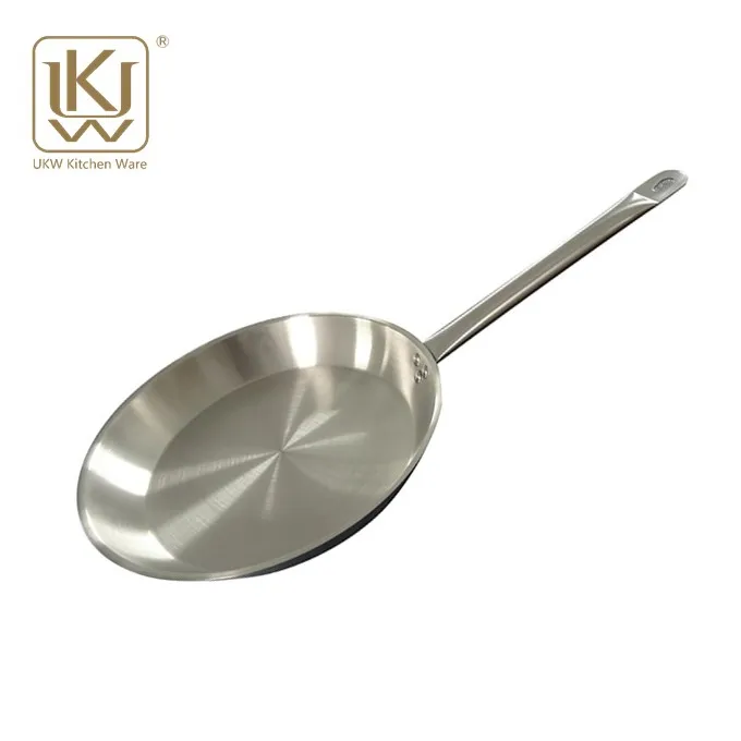 Factory Customized Food Grade Home Cooking Pan Steel Stainless Non-Stick Frying Pans Set For Restaurant