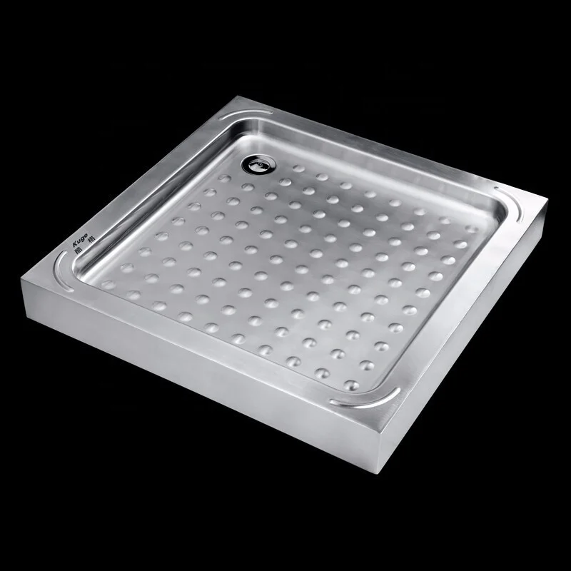 70x70 custom caravan square waterproof anti slip stainless steel shower base tray manufacturer
