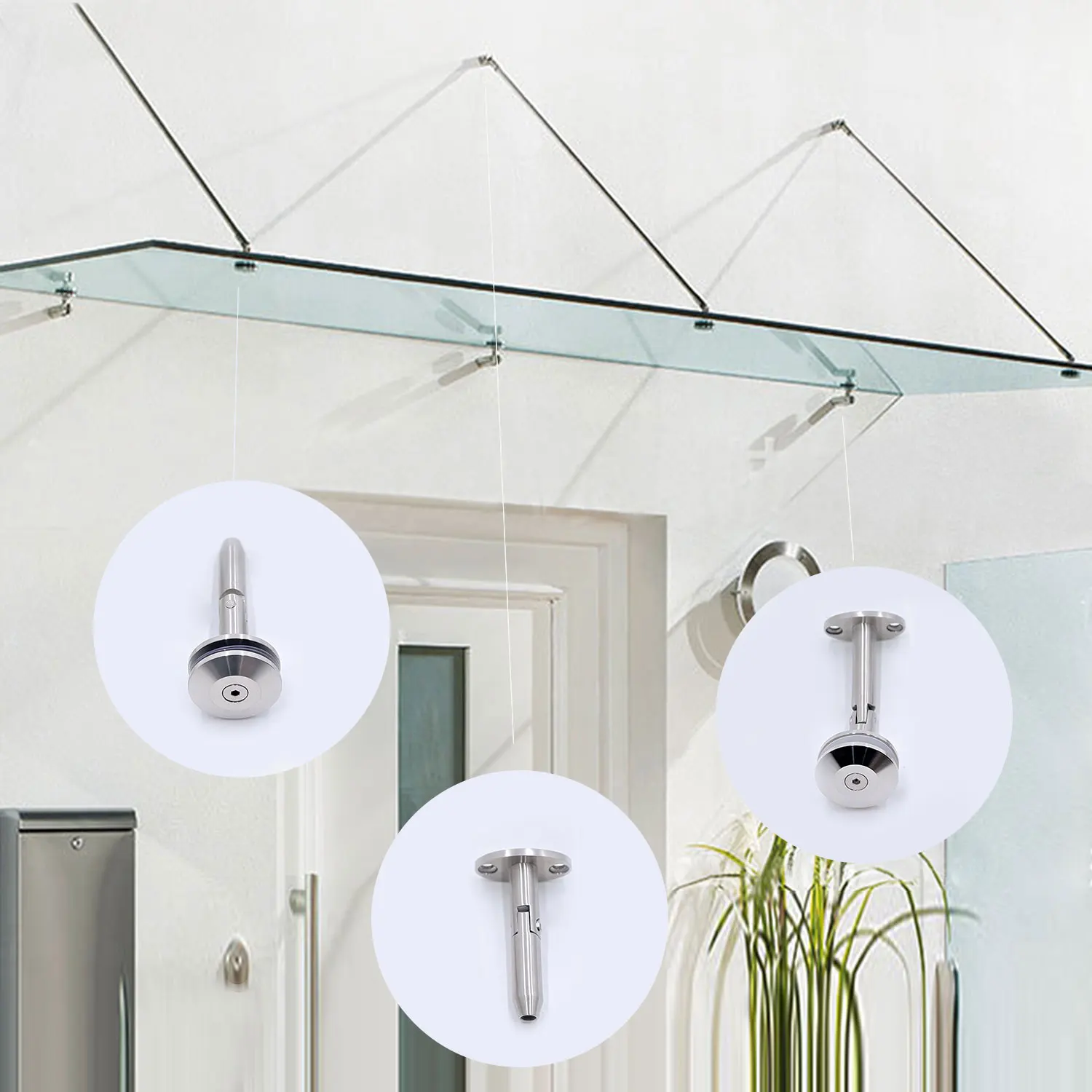 Glass connector Stainless steel  glass canopy fitting  series accessories