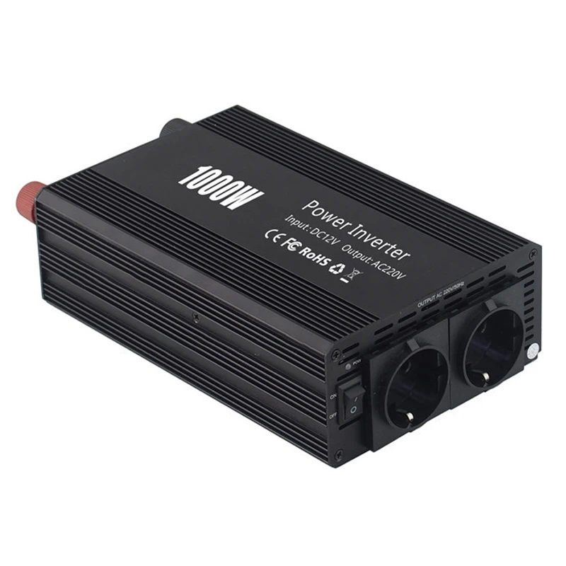 Автомобильный инвертор shenpu, инвертор 12 В в 110 В переменного тока, двойной зарядный порт переменного тока 1000 Вт