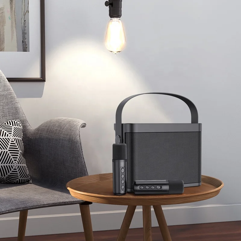 Портативный беспроводной динамик с микрофоном и bluetooth для домашнего кинотеатра