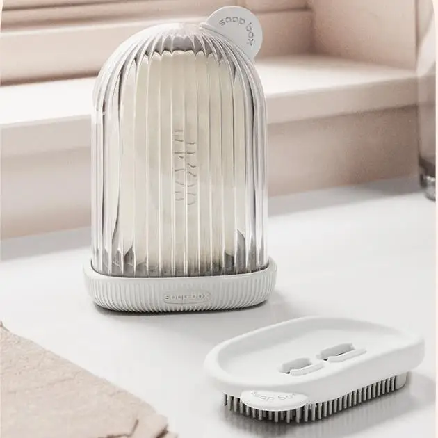 Plastic Bathroom Shower Soap Box With Lids Travel Portable Small Soap Tray Dish Storage Holder Plate Home Soap Container