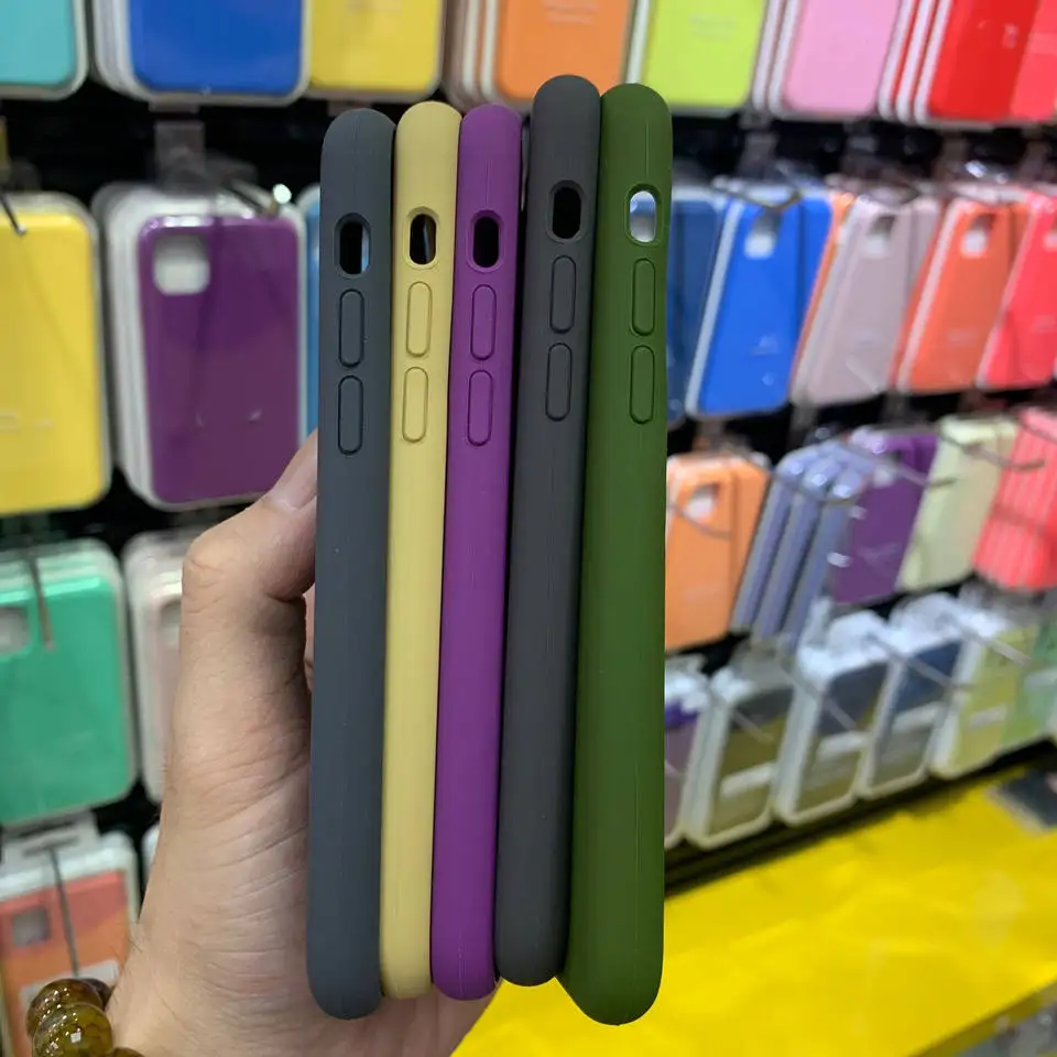 1:1 оригинальный жидкий силиконовый чехол с логотипом для Apple Iphone 15 14 13 12 11 8 7 6 X XR Max Pro