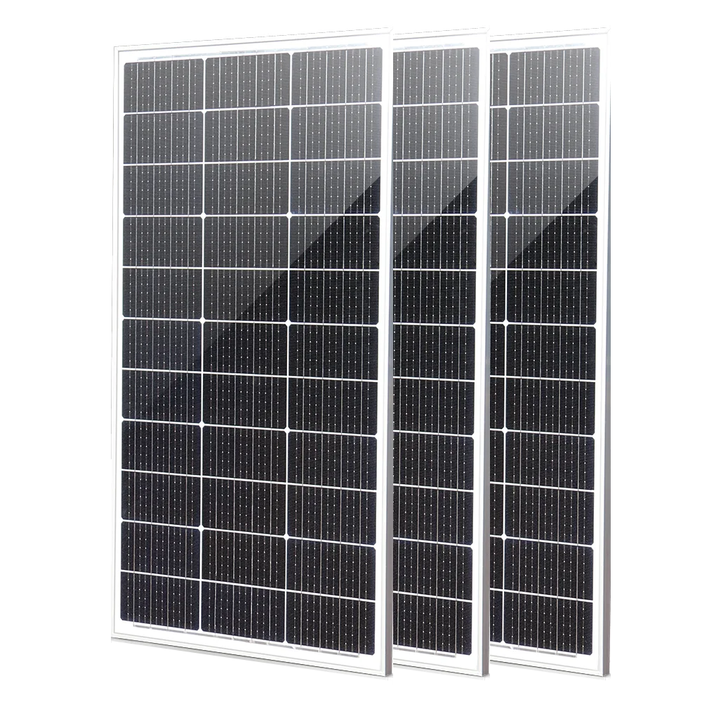 high efficiency 100W 12V solar panels 200W 300W 400W mono monocrystalline solar panel 100Watt ideal for RV garden house boat