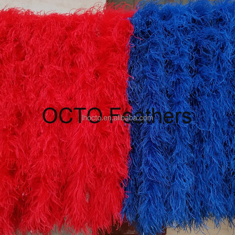Wholesale Various Colors 2ply 3ply 4 ply 5ply 6ply 7ply 8ply 10ply High Quality Luxury Cheap Ostrich Feather Boa