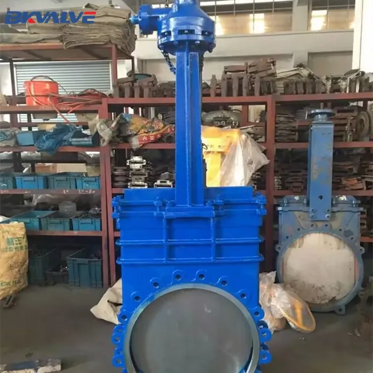 32 inch api flanged knife gate valve wafer knife gate valve with bevel gear