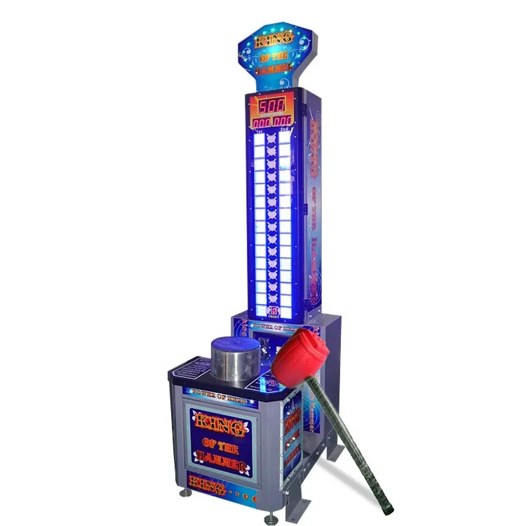 Threeplus coin operated king of hammer arcade hitting game machine for sale