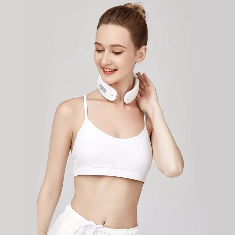 Neck Massager With Soothing Heat Neck And Shoulder Electromagnetic Pulse Analgesic Massagerback And Neck Massager Pain Relief