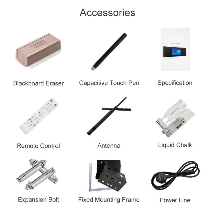 75 inch 4k led all in one smart board nano blackboard monitor