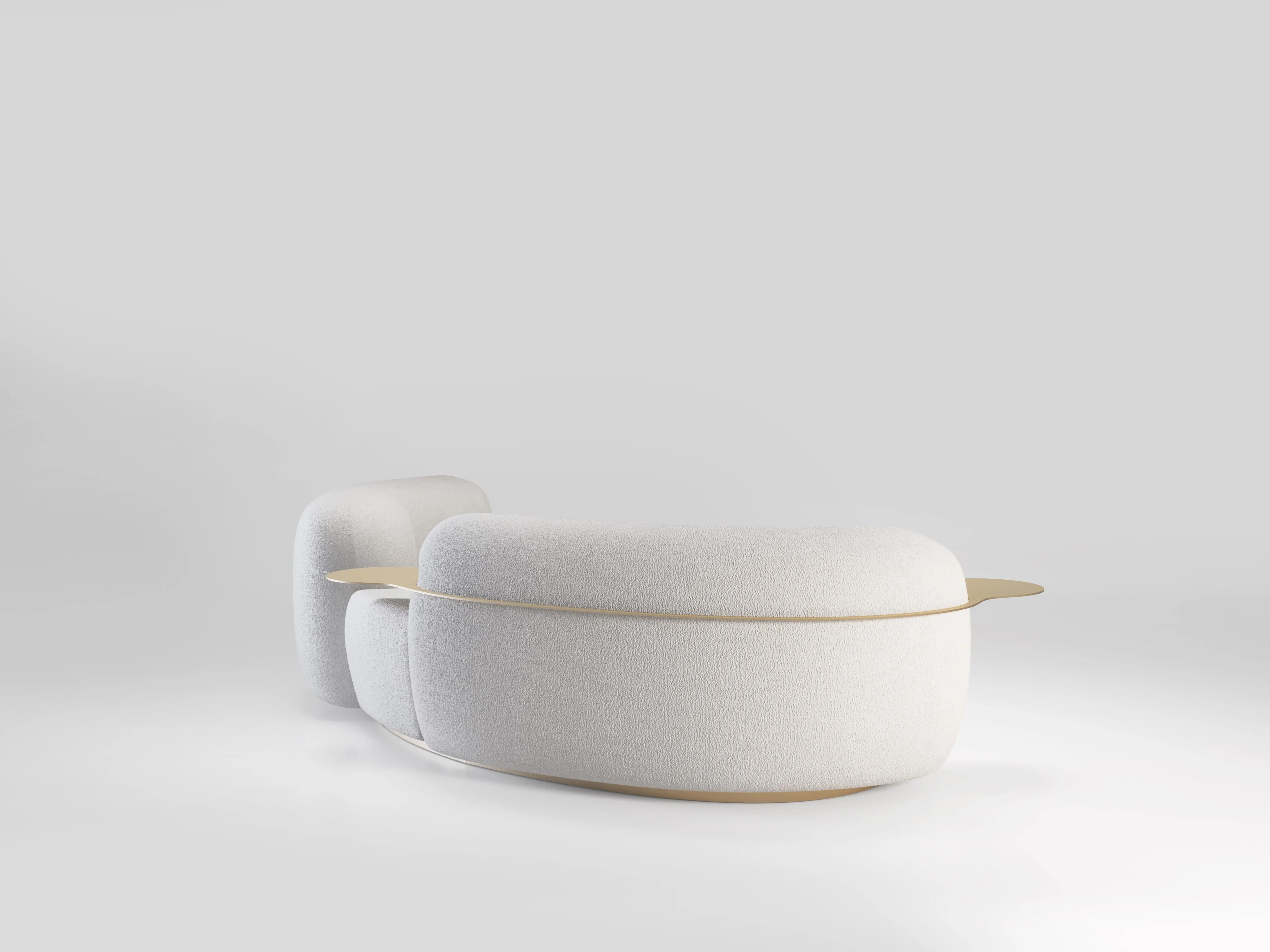 Modern living room furniture curved design sofa set furniture comfortable fabric living room sofas