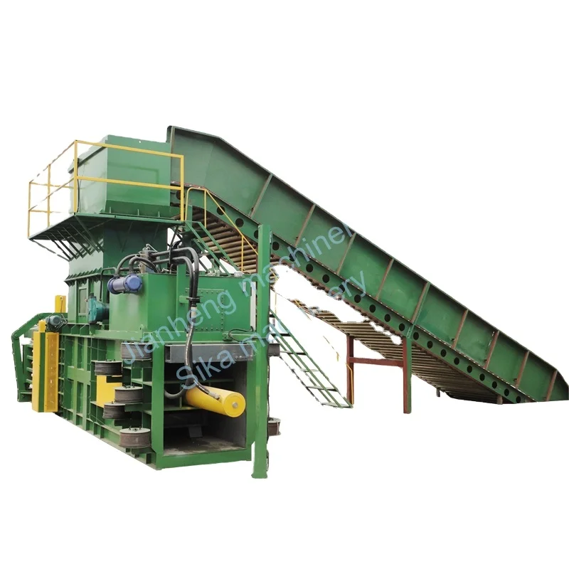 Full Automatic Horizontal Hydraulic Waste Paper Cardboard Press Machine Baler Machine