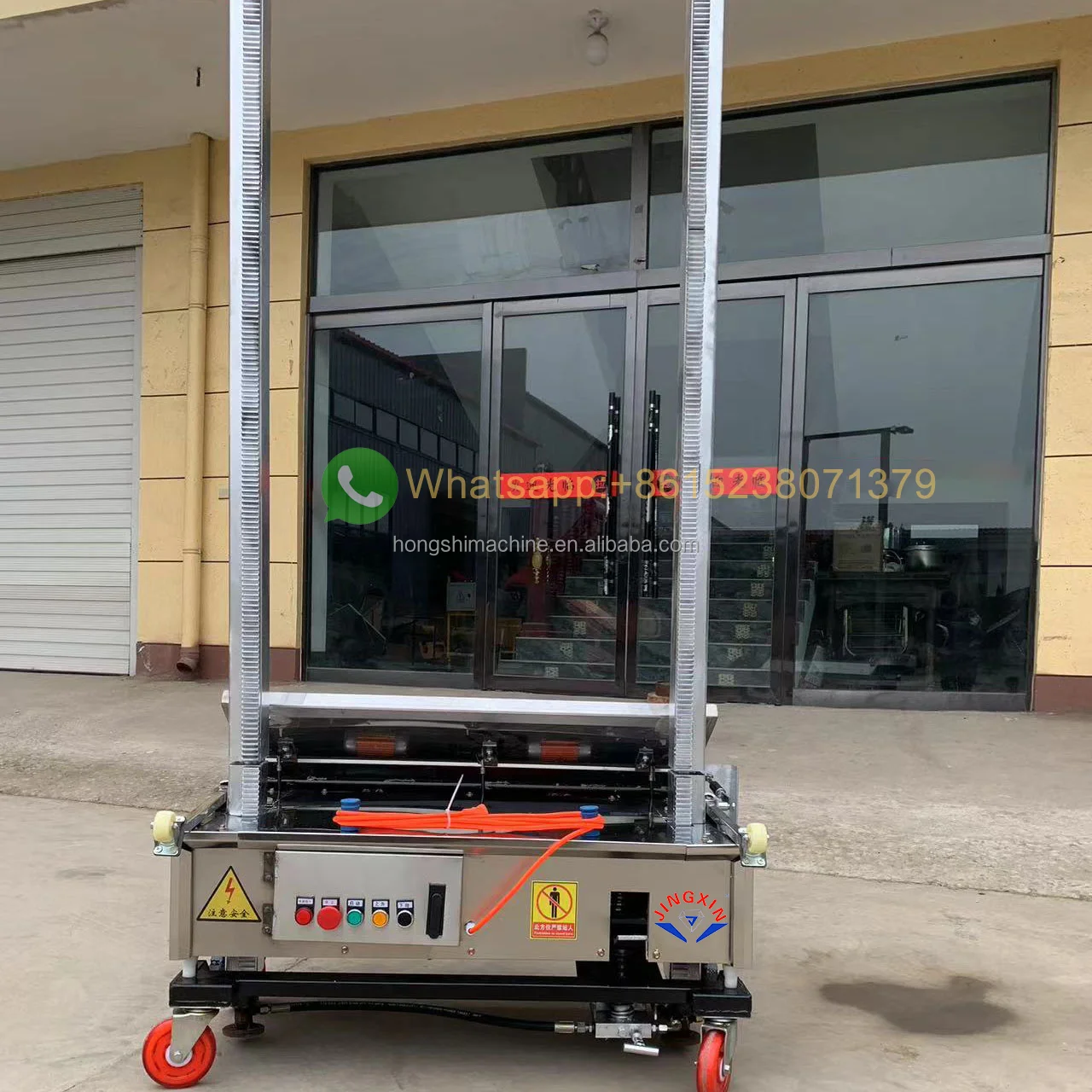 1000 M2/8h Automatic Cement Rendering Machine Wall Plastering Robot Render for Sale