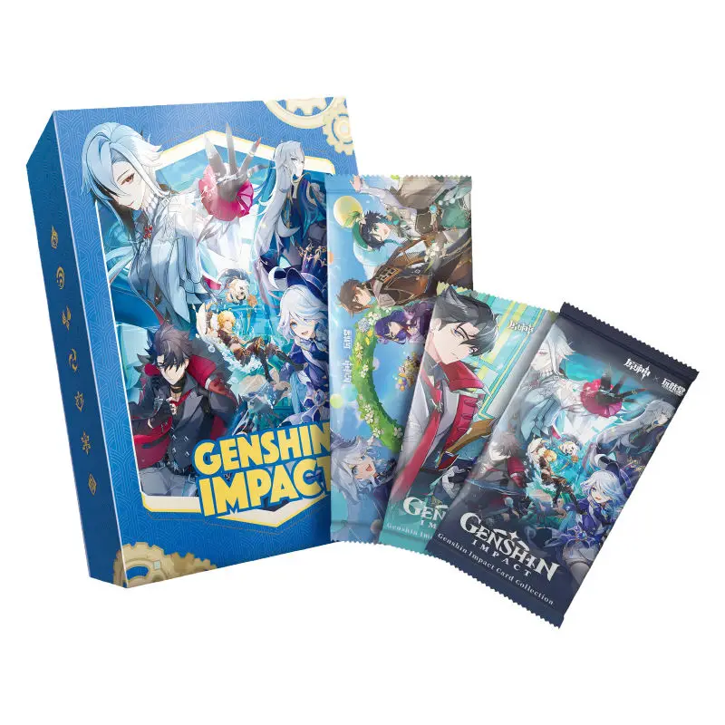 Оптовая Продажа с фабрики google 48 коробок аниме Genshin Impact TCG play Cards сексуальная девушка подарок богиня истории игральные карты