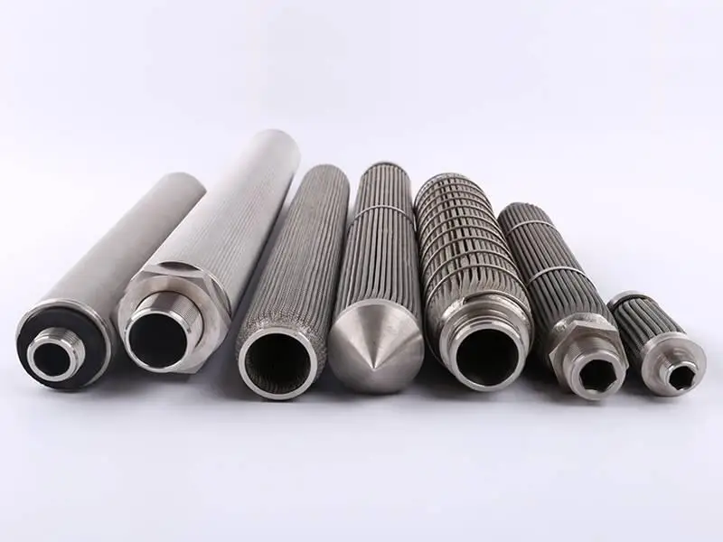 Wholesale Industrial Replacement Stainless Steel Mesh Sintered Hydraulic Oil Filter Cartridge