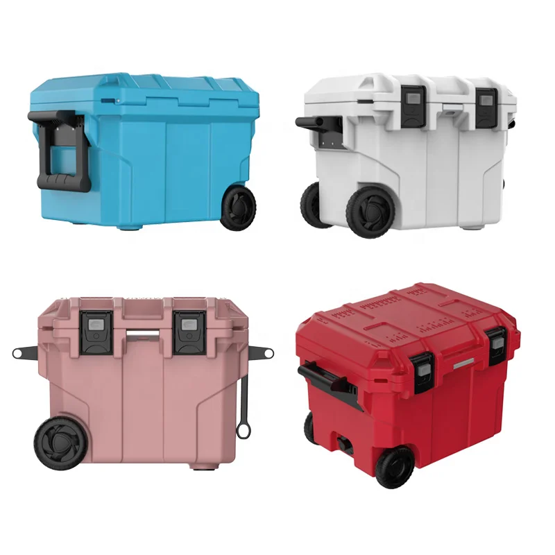 Strong And Durable Camping Rolling Cooler Box with wheels