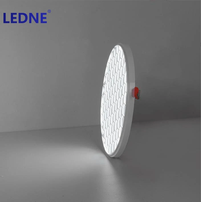 New honeycomb LED panel lamp high-efficiency disc ceiling light concealed free opening indoor light eye protection panel light