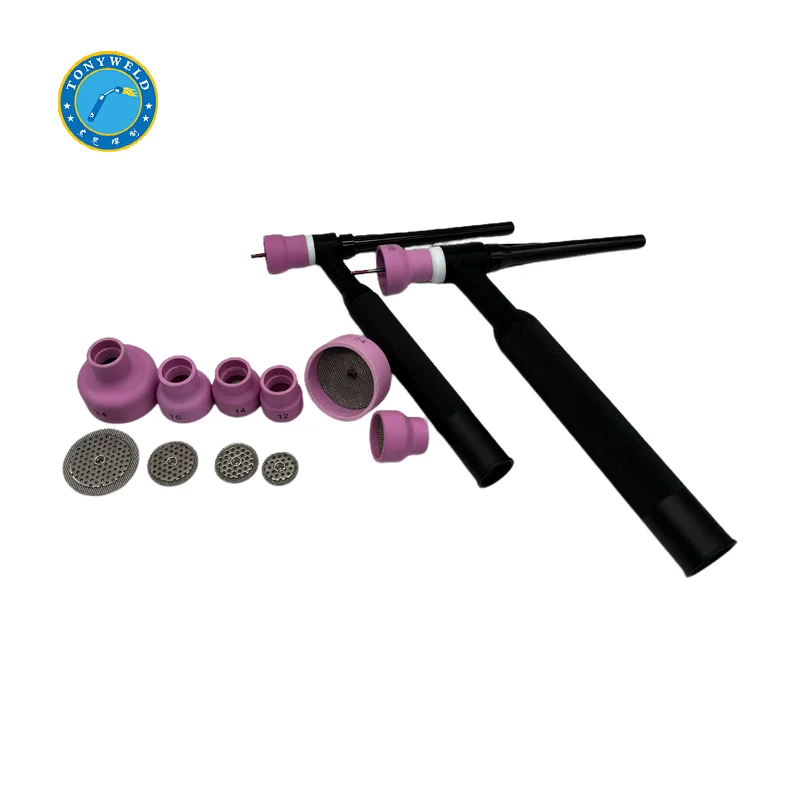Pink ceramic nozzle 12# 14# 16# 24# with sieve for tig welding torch