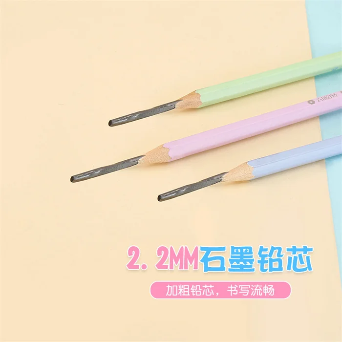 Korean trendy stationery free shipping school products whole sale pencil supplier colored wood pencil hb lead pencil for kids