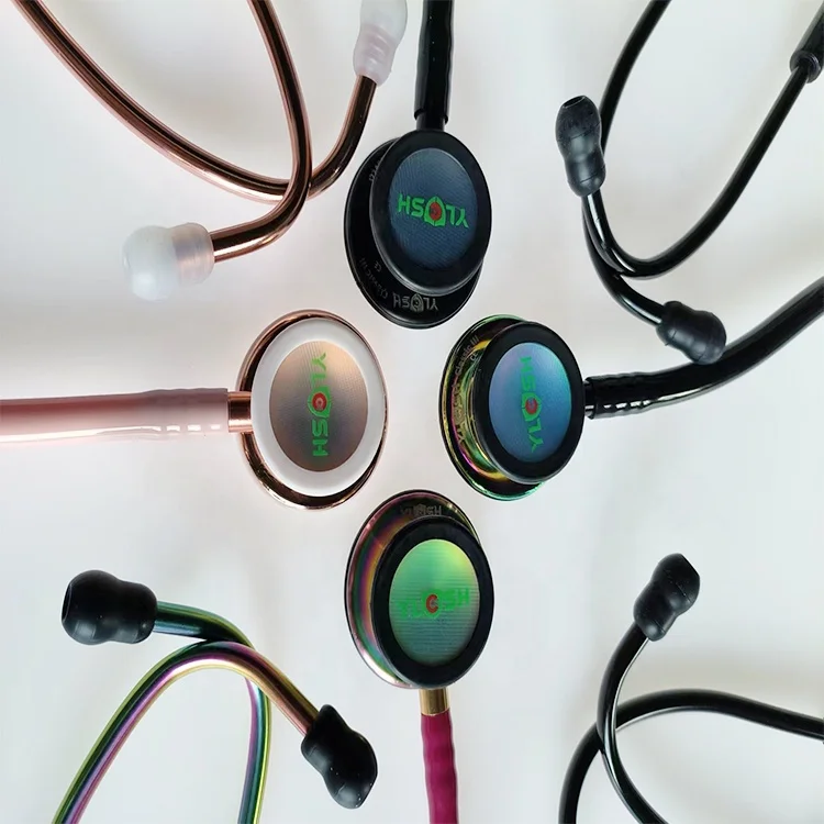 Wholesale Stethoscope medical sethoscope cardiology diagnostic cardiac stethoscope,precordial customized doctors stethoscope