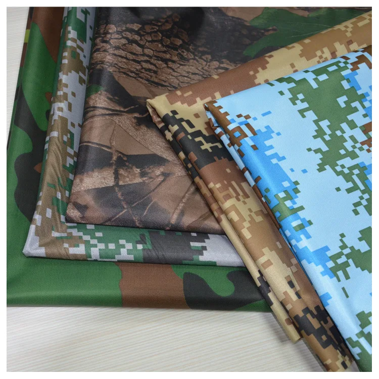 Высококачественная ткань 420D оксфордская нейлоновая с ПВХ покрытием oxford camo принтом для улицы