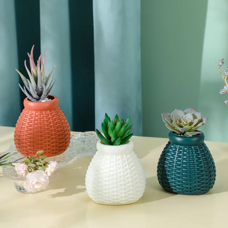 Hot Sale New Design Nordic Style Modern Creative Simplicity Living room Decoration Flower Container Plant Vase Plastic