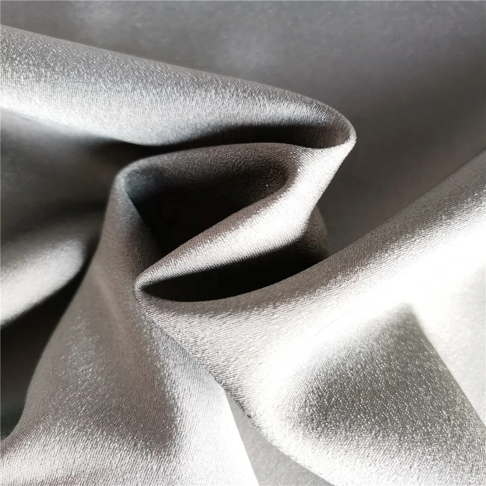 75d*150d  sustainable stretch satin 100% RPET Recycled polyester garment fabric