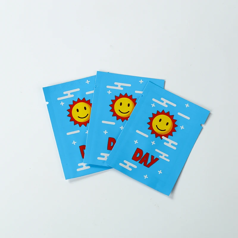 200 pcs/lot Matte finish plastic aluminum foil 5*7cm cookie candy tea sample packaging 3 side seal bag pouch