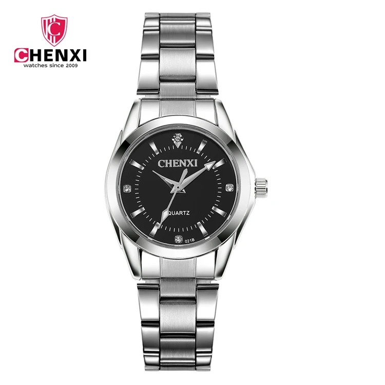 ChenXi CX-021B High Quality Stainless Steel Female Quartz Watches Ladies Fashion Girl Water Resistant Watch