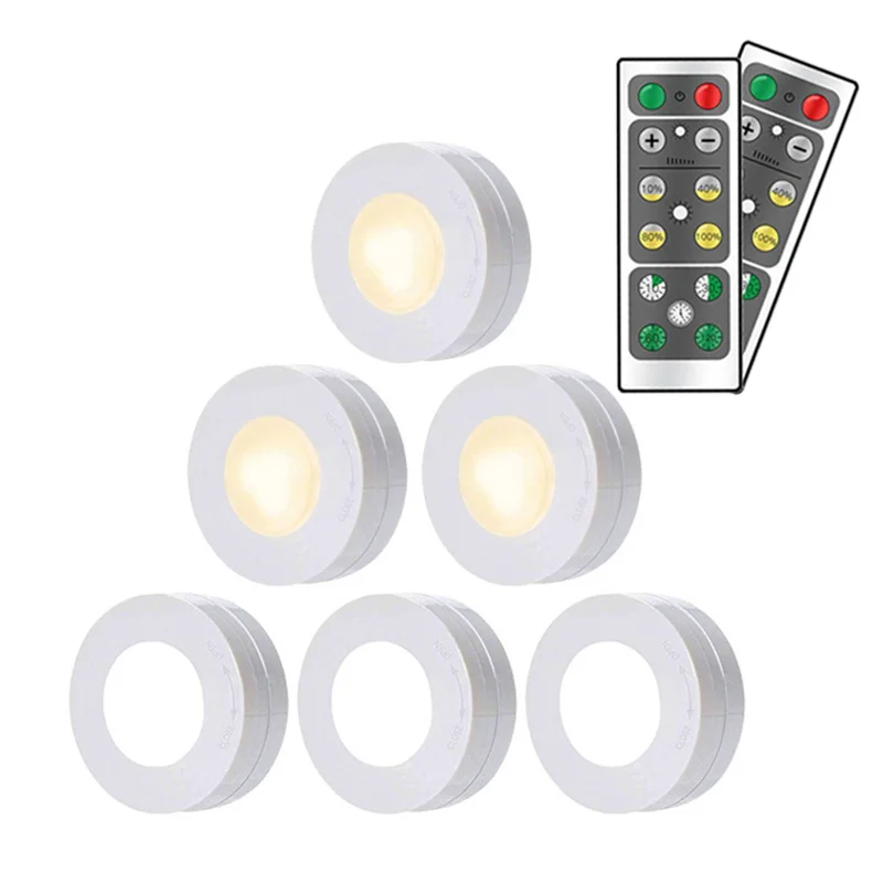 Under Cabinet Lights 4000K Natural White Brightness Dimmable Battery Powered Touch Closet Cupboard Kitchen Wardrobe Lights