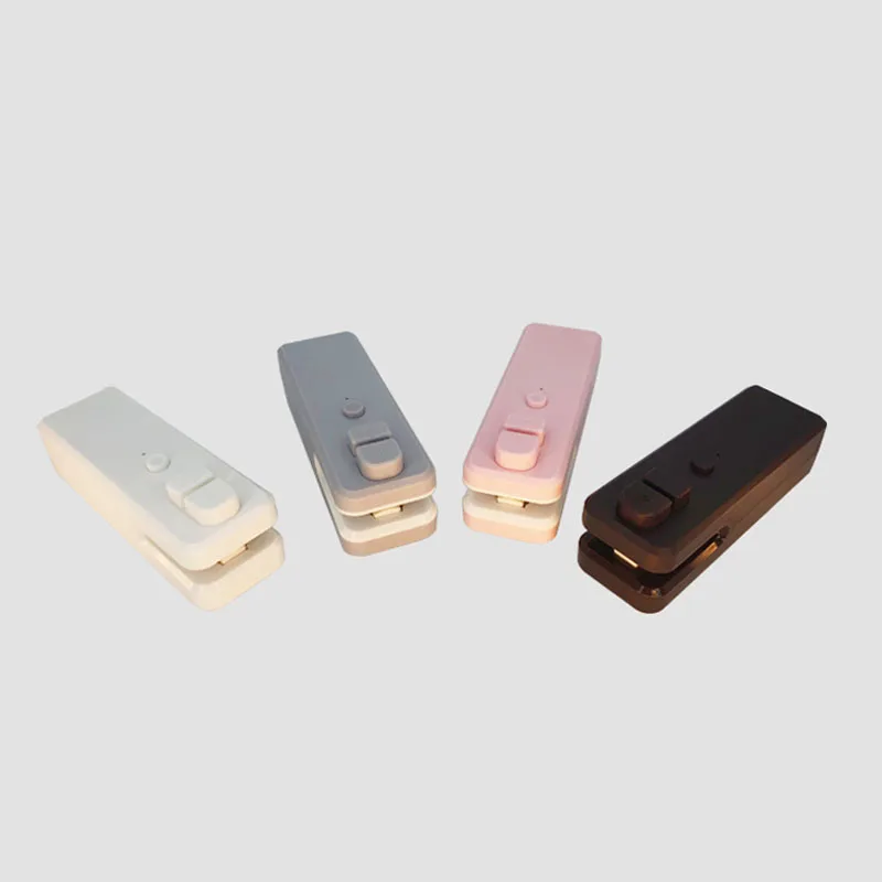 Mini Portable Manual Plastic Bag Sealer Vacuum Food Heat Sealing Machine With Magnetic tape