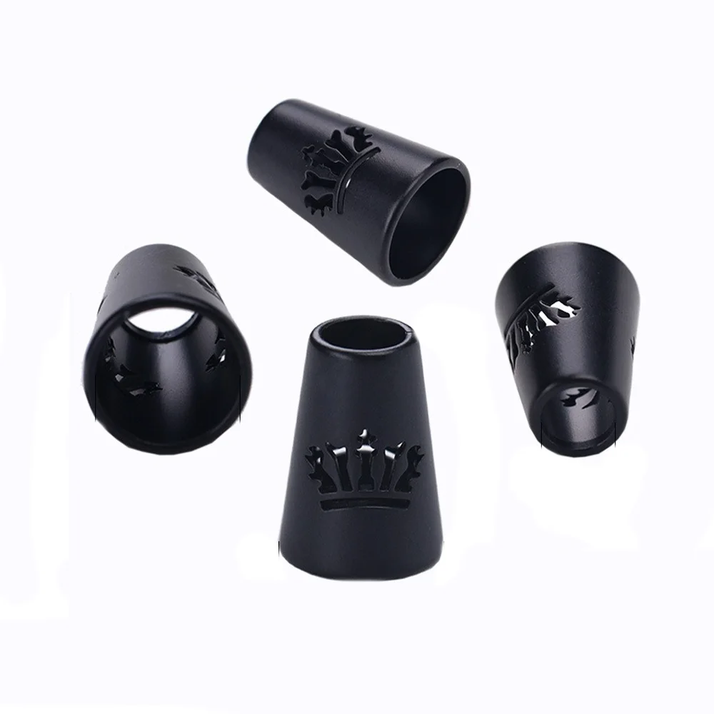 Hot Sale Metal Bell Stopper Conical Bells Cord Rope Locks Fastener Cone Cord Ends Stopper for Lanyard Clothes Bags Silver