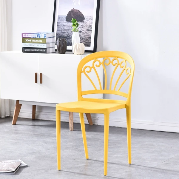 NEW design polypropylene dining room full plastic chairs family dinner used kitchen dining chairs