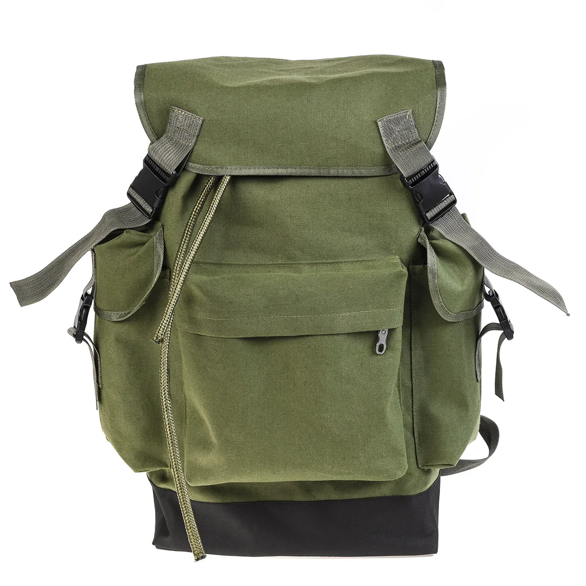 Fishing backpack army green 70L hiking camping backpack European outdoor large capacity fishing gear backpack