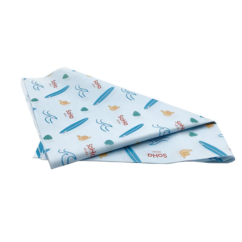 Qingdao Grease Proof Burger Wrapping Paper For Clothing Gift Packaging