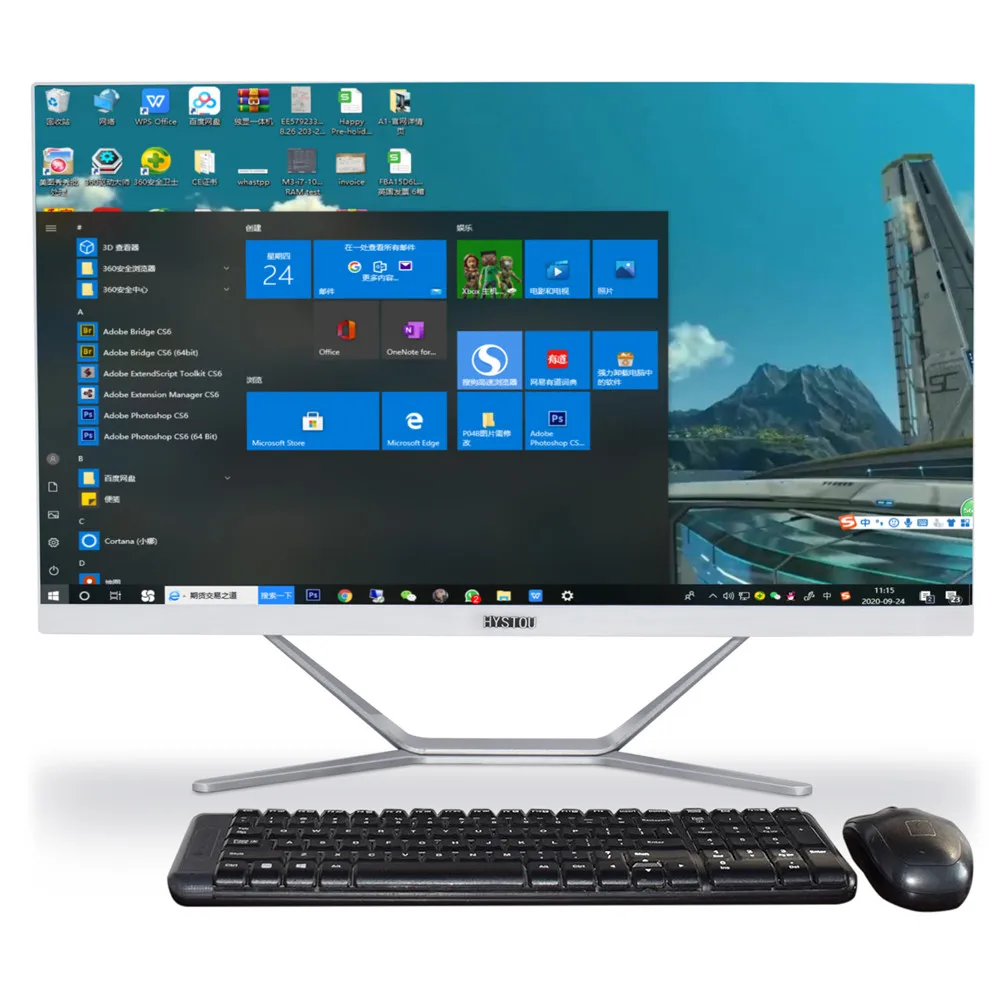  I5 все в одном настольный компьютер с сенсорным экраном компьютеры Allinone тоут En Un моноблок 2 1 полный набор ТВ комплект USB 8