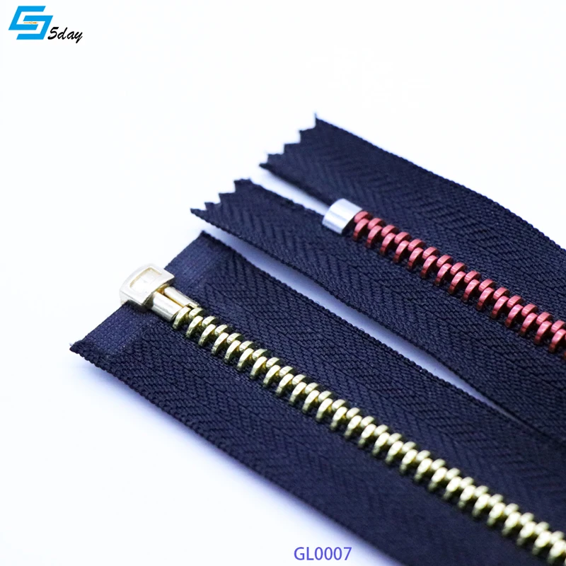 
Metal Zipper Circle Teeth Customized Colorful Tape 
