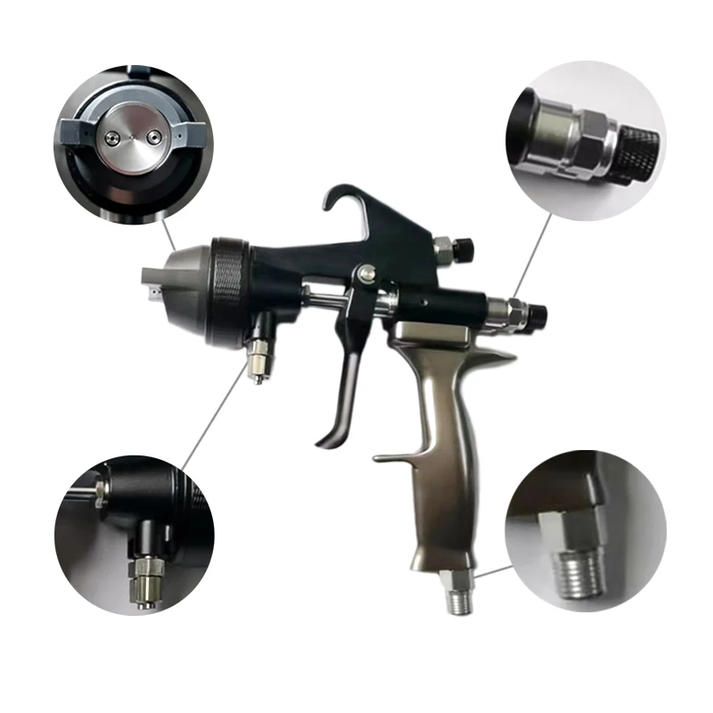 Spray painting Gun for silver mirror finish chrome with 2 nozzles NO. JD2-S-P(3)
