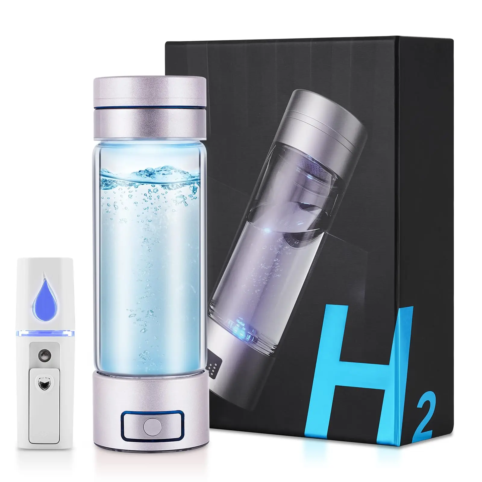 Ur-health hydrogen water bottle glass SPE technology hydrogen water bottle 260ml
