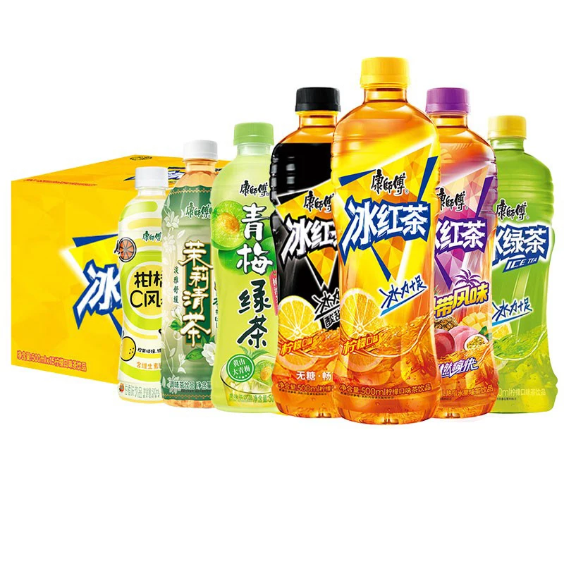 Master Kong Iced Black Tea Drinks 500ml Lemon Flavored Wholesale Various Flavors Tea Drinks Beverage Chinese Dinks