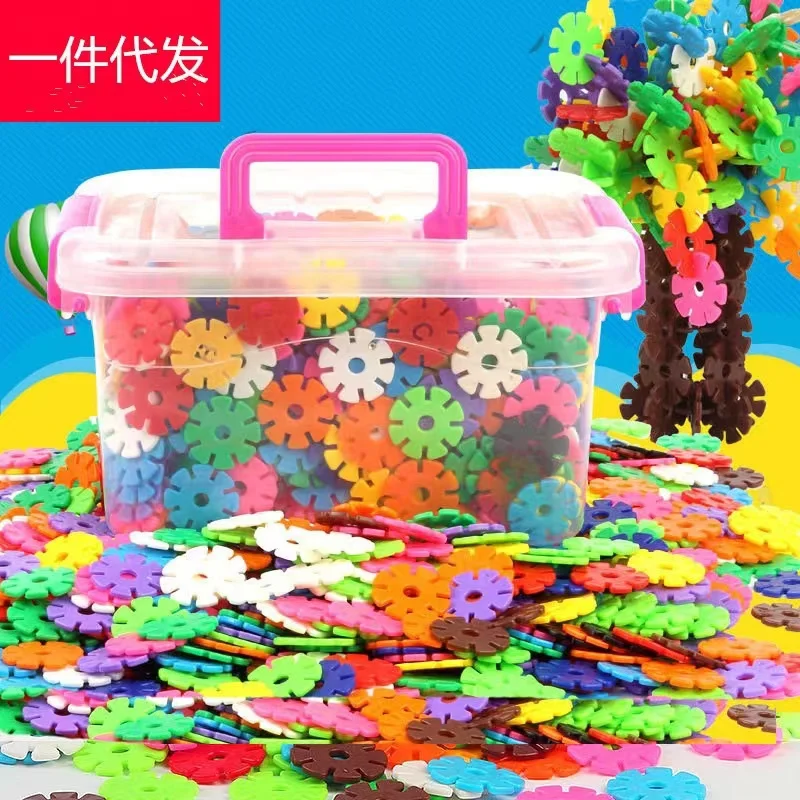 Magic Puzzle Bag 100 Pcs Educational Pre-school Toy for Kids High Quality Plastic Stick Brick Building Blocks Creative Play Time