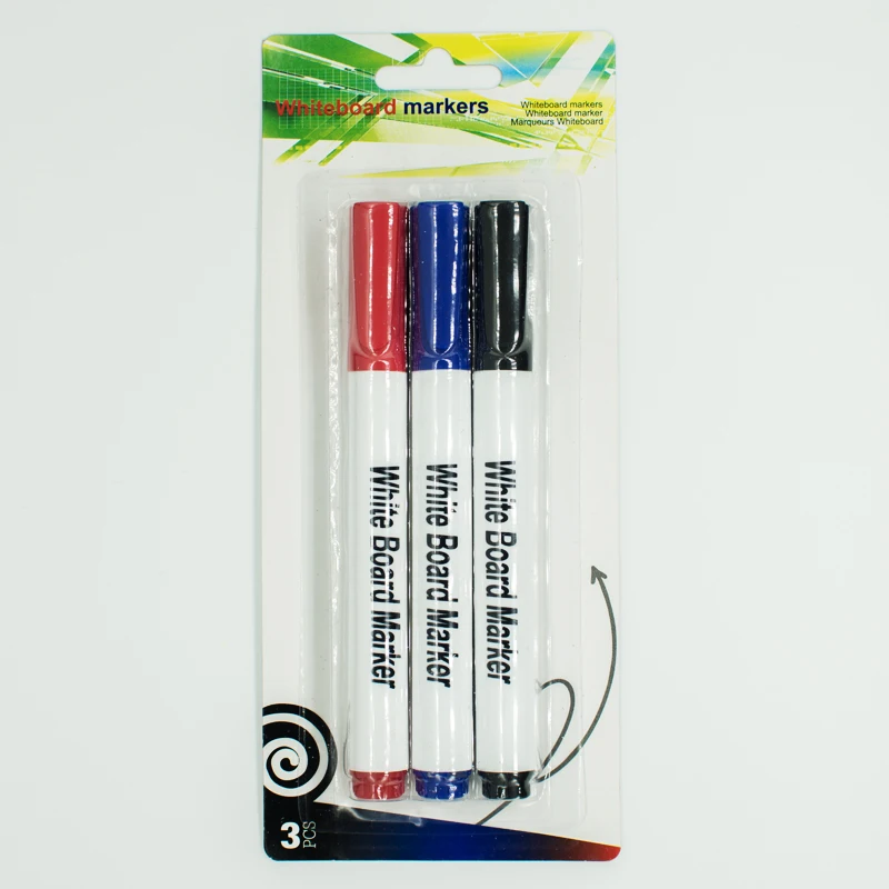 Black color water proof oil based ink dry erase markers whiteboard marker